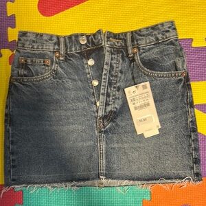 Denim Mini Skirt